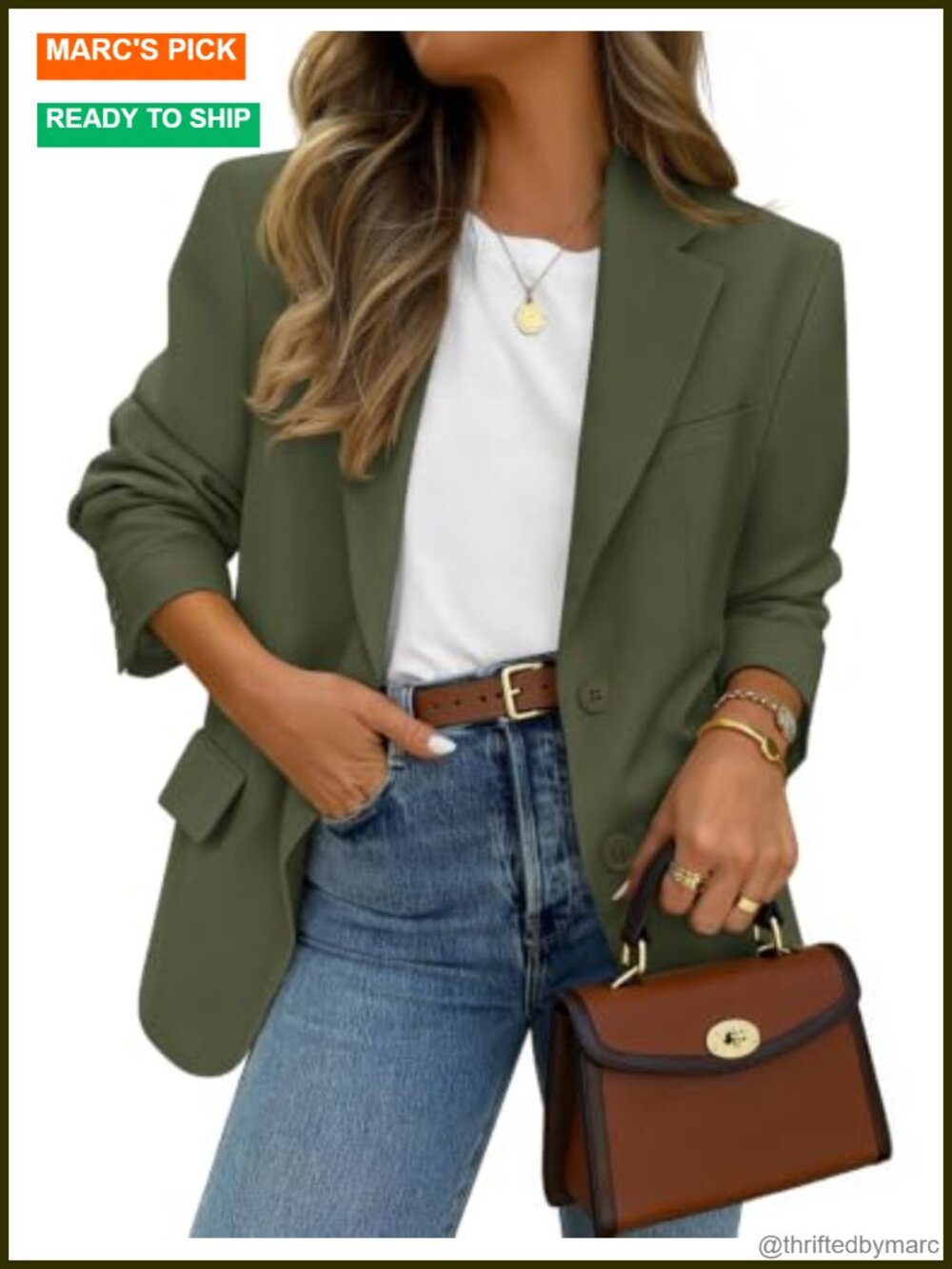 Women's Lapel Blazer Business Casual Suit Jacket Long Sleeve Cotton Blend
